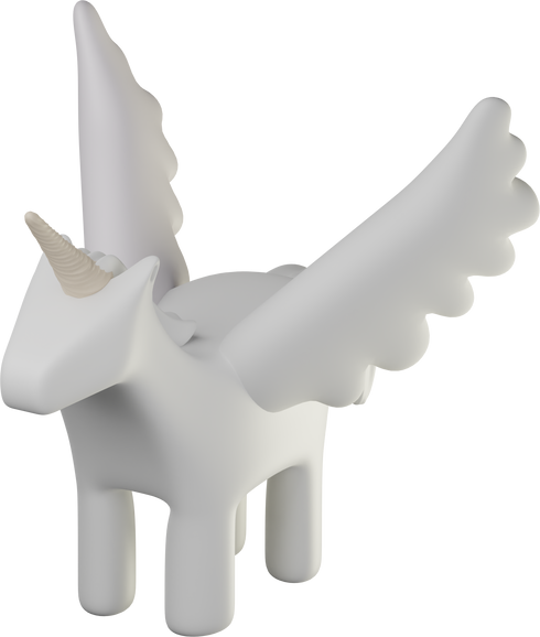 3D Unicorn Illustration